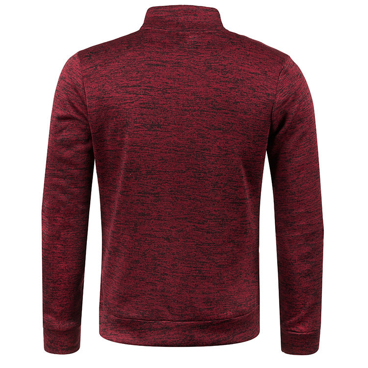 2022 Autumn Winter Men's Zipper Knit Long Sleeves Thin Cashmere Fashion Top Sweater Coat