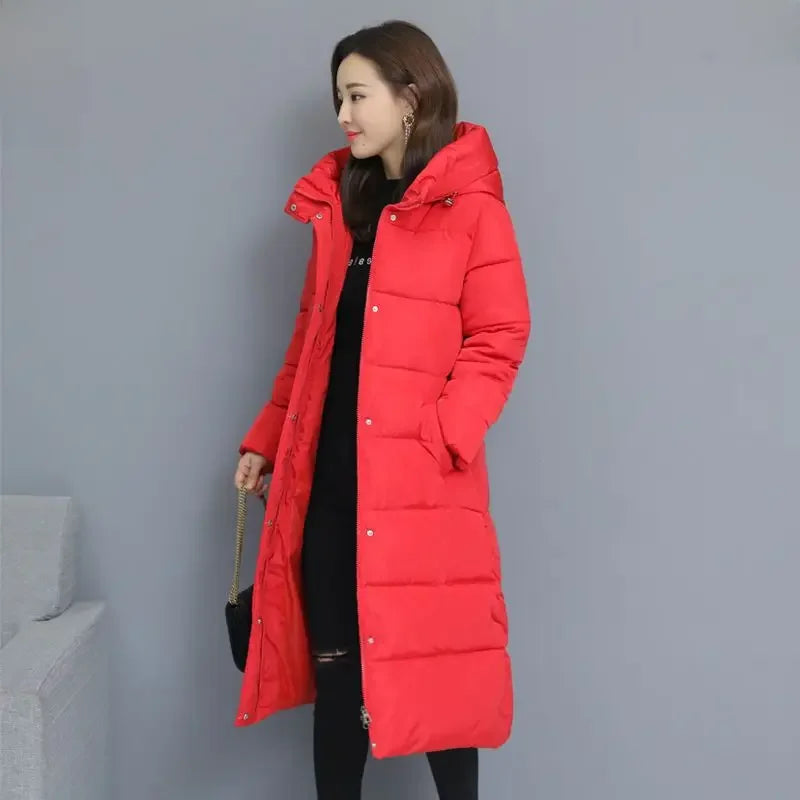 Women's Thickened Down Cotton Coat Medium-length Stylish Winter Jacket