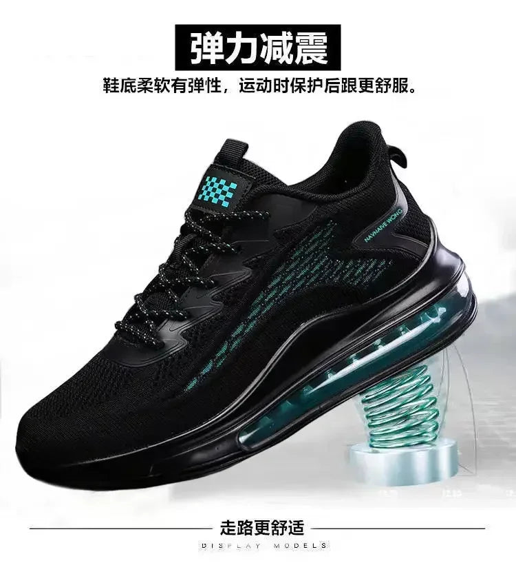 Men's Running Shoes Air Cushion Men's Spring and Autumn New Trendy Breathable Soft Bottom Men's Casual Sneaker