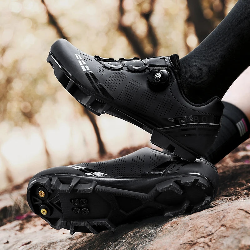 Cycling Sneaker MTB Men Sports Dirt Bike Shoes SPD Pedal Mountain Bicycle Footwear Speed Racing Man Flat Off Road Cycling Shoes