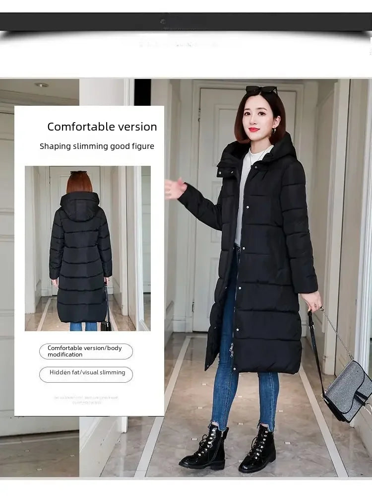 Women's Thickened Down Cotton Coat Medium-length Stylish Winter Jacket