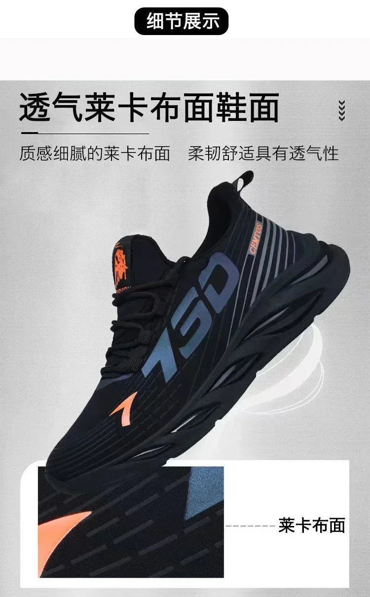 Shoes for Men Casual Slip on Fashion Sneakers Breathable Running Shoes Outdoor Walking Training Tennis Shoes