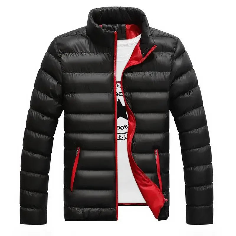 Thickened Autumn/winter Men's Sports Cotton Coat Stand Collar Cardigan Outdoor Padded Jacket Casual Jacket Warm Coat