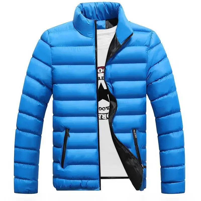 Thickened Autumn/winter Men's Sports Cotton Coat Stand Collar Cardigan Outdoor Padded Jacket Casual Jacket Warm Coat